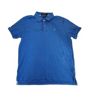U.S. Polo Assn. Men's Blue Polo Shirt Casual Short Sleeve‎ Top Size S
